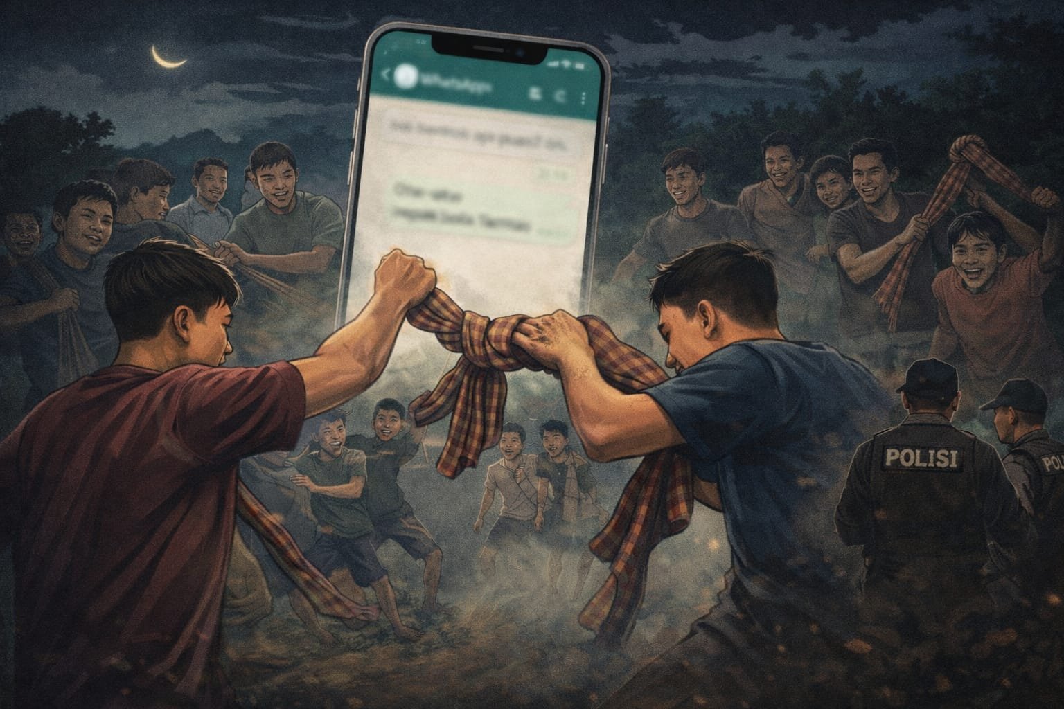 Janjian Via WhatsApp, Perang Sarung di Karangrayung Tewaskan Pelajar SMP