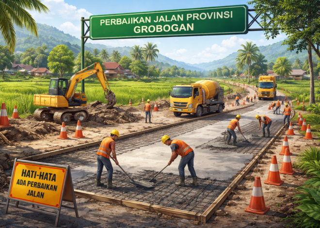 Pemprov Jateng Kucurkan Rp 7,4 Miliar, Infrastruktur Jalan Provinsi di Grobogan Mulai Berbenah