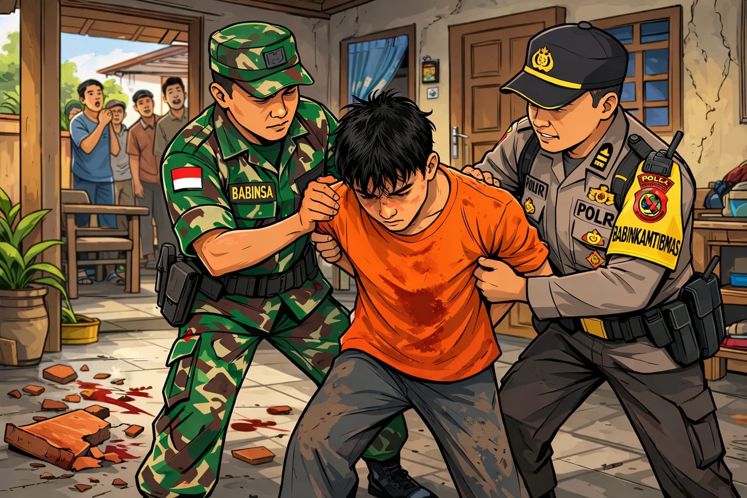 Diduga ODGJ, Pemuda di Grobogan Aniaya Kakek 85 Tahun dengan Pecahan Batu Bata