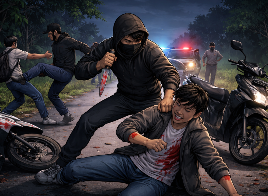 Dibacok Saat Disergap Begal, Pelajar 17 Tahun di Gubug Luka — Dua Pelaku Ditangkap Kurang dari 24 Jam